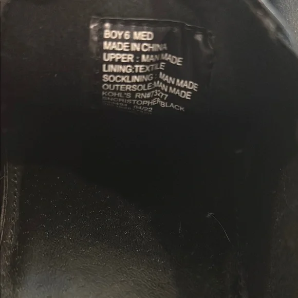 Sonoma Black Slip-On Loafers boys size 6 - Picture 6 of 6